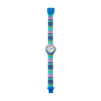 1 - Orologio bambina solo tempo Hip Hop La Methode blu HWU1183 cassa e cinturino in silicone