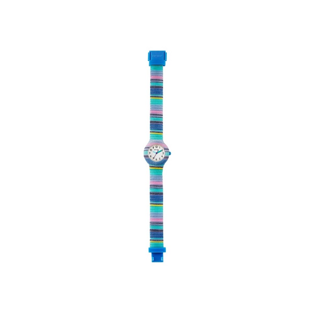 1 - Orologio bambina solo tempo Hip Hop La Methode blu HWU1183 cassa e cinturino in silicone