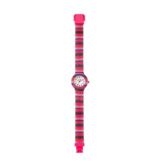 1 - La Methode Hip Hop only time girl watch, pink HWU1184 silicone case and strap