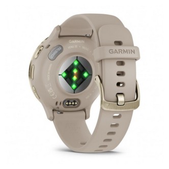 1 - Garmin men's Venu 3S golden French Gray 010-02785-02 silicone strap