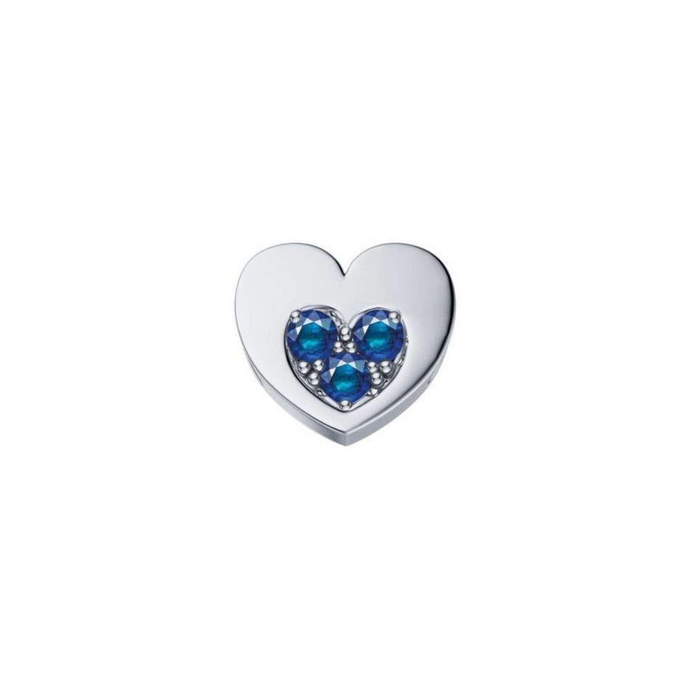 1 - Elements Woman Gold Heart in Heart DCHZ9248 White Gold and sapphires