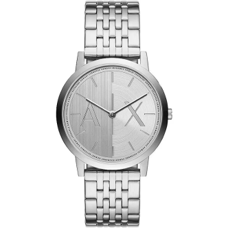 1 - Armani Exchange Dale men's only time watch, gray AX2870 steel