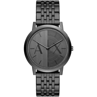 1 - Armani Exchange Dale men's only time watch, black AX2872 steel