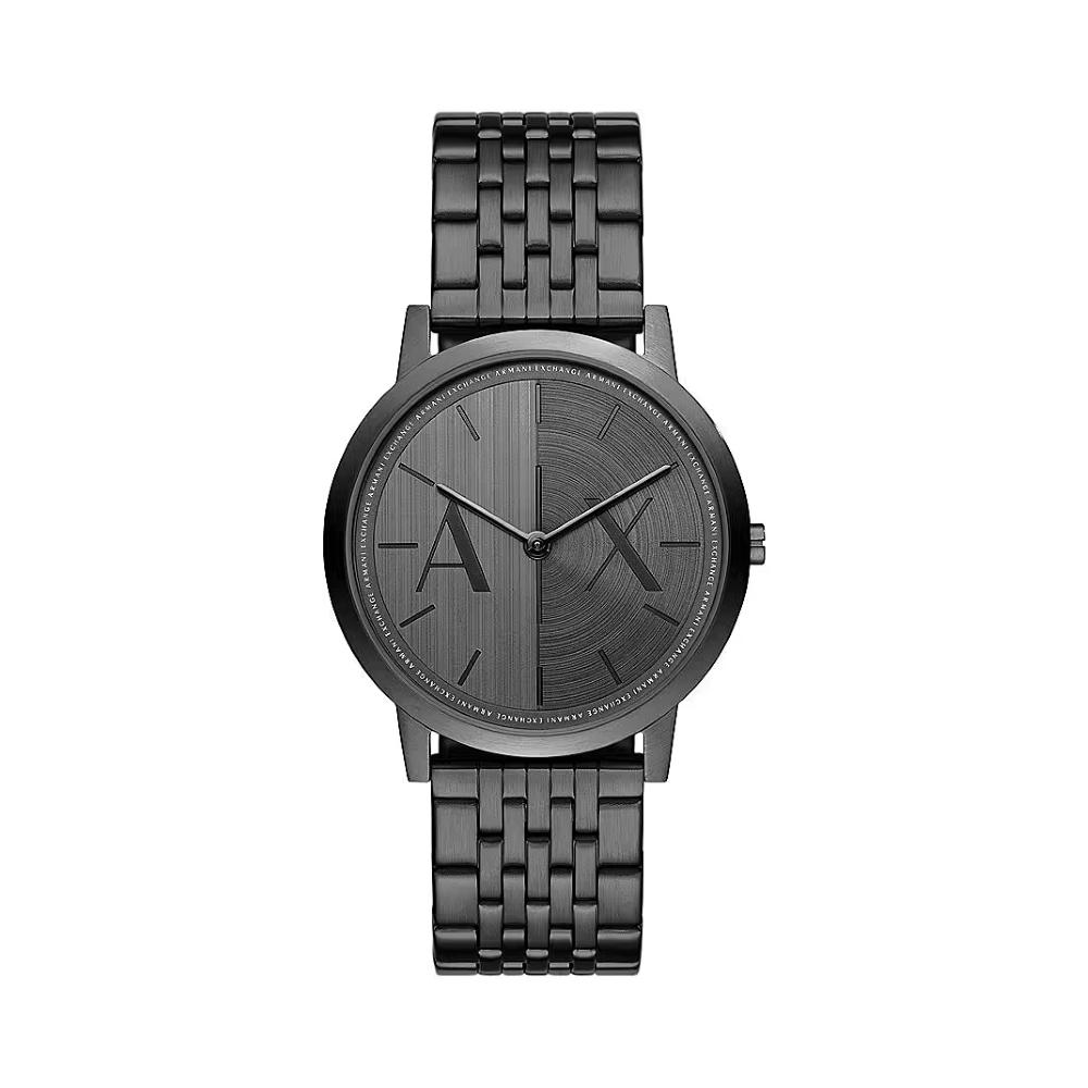 1 - Orologio uomo solo tempo Armani Exchange Dale nero AX2872 acciaio