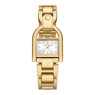 1 - Orologio donna solo tempo Fossil Harwell dorato ES5327 acciaio 316L