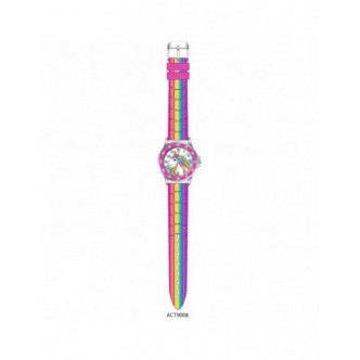 1 - Orologio bambina Disney unicorno multicolor ACT9008 cinturino in silicone