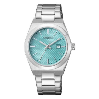 1 - Vagary Timeless Lady women's only time watch, light blue IU3-118-73 steel case and bracelet