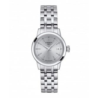 1 - Orologio solo tempo donna Tissot Classic Dream Lady grigio T129.210.11.031.00 cassa e bracciale acciaio