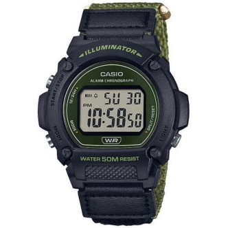 1 - Casio Men's Digital Watch, black W-219HB-3AVEF, resin case and strap