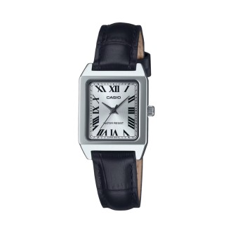 1 - Casio Timeless Standard women's watch gray LTP-B150L-7B1EF leather strap