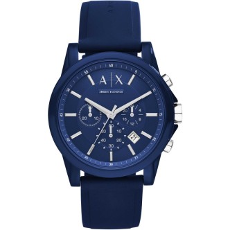 1 - Watch Emporio Armani Nylon Chronograph man analogic silicone strap AX1327 Exchange Outerbanks