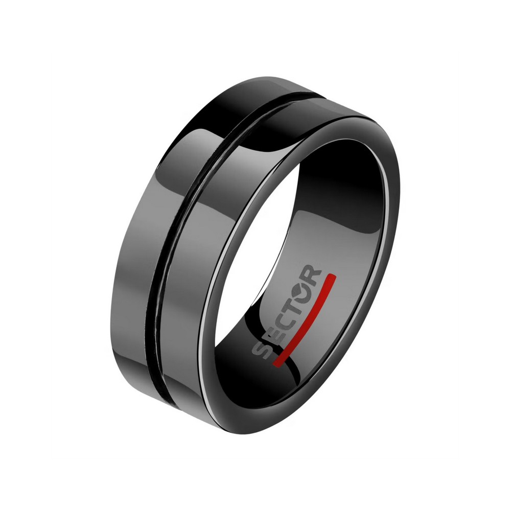 1 - Sector Black Ceramic men's ring SACX17029 steel and ceramic size. 29