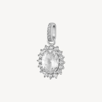 1 - Charm donna Brosway Kate Fancy Argento 925 con zirconi FIW32