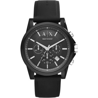 1 - Watch Emporio Armani Nylon Chronograph man analogic silicone strap AX1326 Exchange Outerbanks