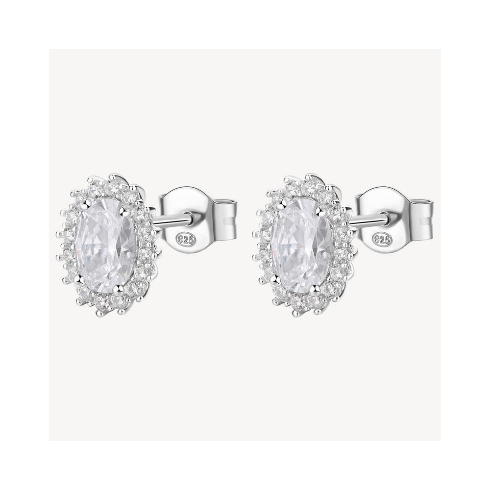 1 - Brosway Kate Fancy FIW58 women's earrings in 925 silver with white zircons