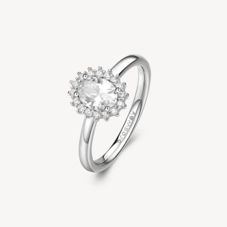 1 - Brosway Kate Fancy women's ring 925 silver with white zircons FIW79C size. 14