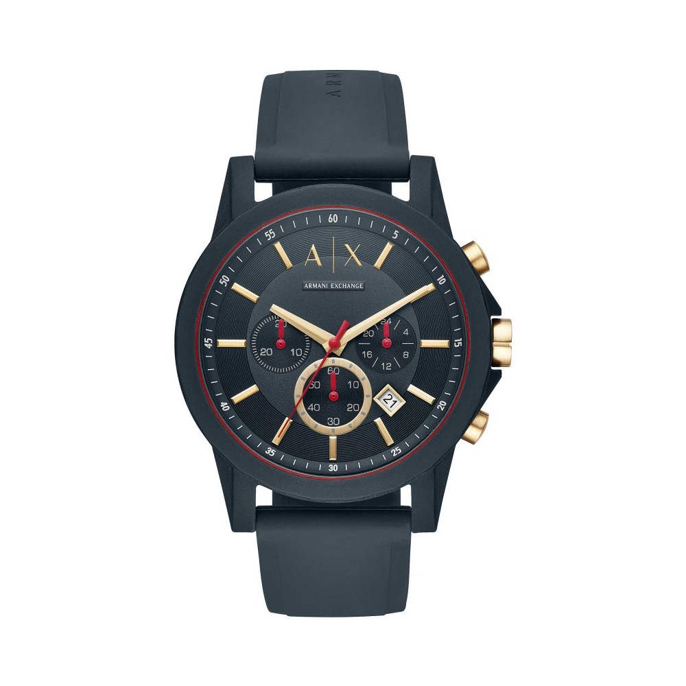 1 - Watch Emporio Armani Nylon Chronograph man analogic silicone strap AX1335 Exchange Outerbanks