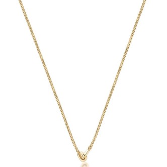 1 - Brosway Knocker BKC02 men's necklace in PVD Gold steel with herringbone links