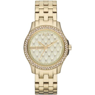 1 - Orologio Emporio Armani acciaio solo tempo donna analogico cinturino in acciaio AX5216 Lady Hampton