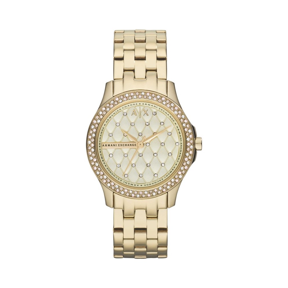 1 - Orologio Emporio Armani acciaio solo tempo donna analogico cinturino in acciaio AX5216 Lady Hampton