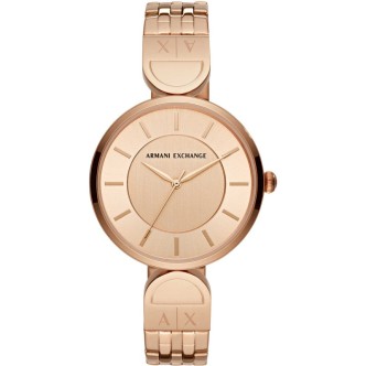 1 - Orologio Emporio Armani acciaio solo tempo donna analogico cinturino in acciaio AX5328 Exchange