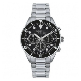 1 - Breil Overhand men's cornograph watch, black background EW0713 316L steel