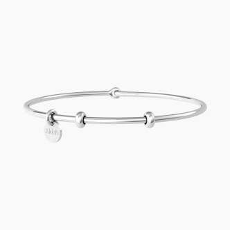 1 - Bracciale bangle Kidult Hula Hoop rigido acciaio 316L 732194-S diametro 5 cm