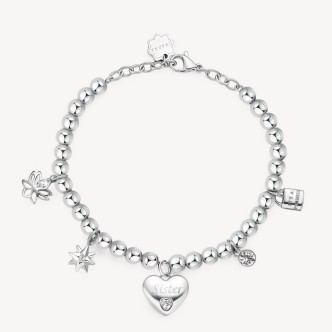 1 - Bracciale donna Brosway Chakra BHKB167 Acciaio 316L pendenti famiglia