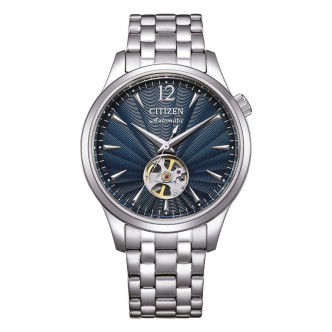 1 - Orologio uomo automatico Citizen NH9131-73A fondo blu meccanico acciaio