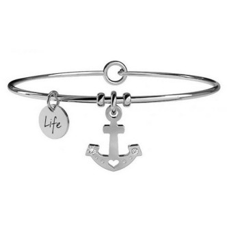 1 - Kidult bracelet 731075 stainless steel 316L pendant with crystal and Symbols collection