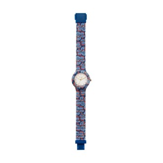 1 - Hip Hop Blue Bouquet women's watch HWU1173 silicone case and strap