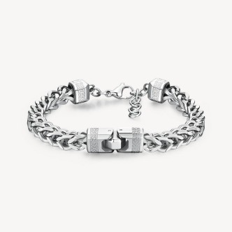 1 - Brosway Knocker BKC21 men's bracelet 316L steel.