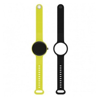 1 - Hip Hop Cyber Lime HWU1195 double silicone strap unisex smartwatch