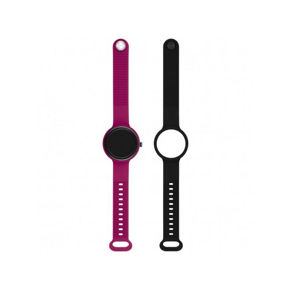 1 - Hip Hop Cherry Jam red unisex smartwatch HWU1196 double silicone strap