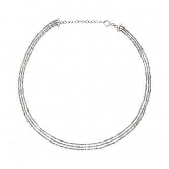 1 - Breil B Wired women's multi-strand steel necklace TJ3555