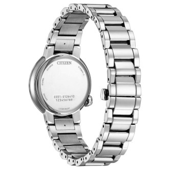 1 - Orologio donna Eco Drive Citizen Lady EM0910-80D acciaio madreperla con diamanti