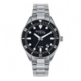 1 - Breil Overhand EW0716 men's only time watch in steel, black background