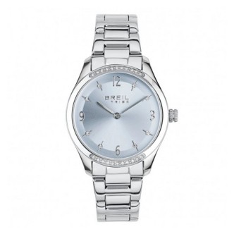 1 - Orologio solo tempo donna Breil Kyla EW0702 fondo azzurro acciaio con cristalli