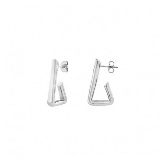 1 - Breil Flow women's triangular earrings TJ3576 316L steel