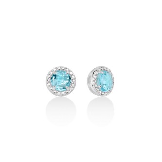 1 - Miluna women's earrings in 925 silver and topaz ERD2580 gems of the sky