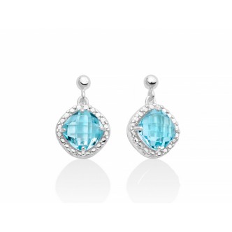 1 - Miluna women's earrings in 925 silver and topaz ERD2693 gems of the sky