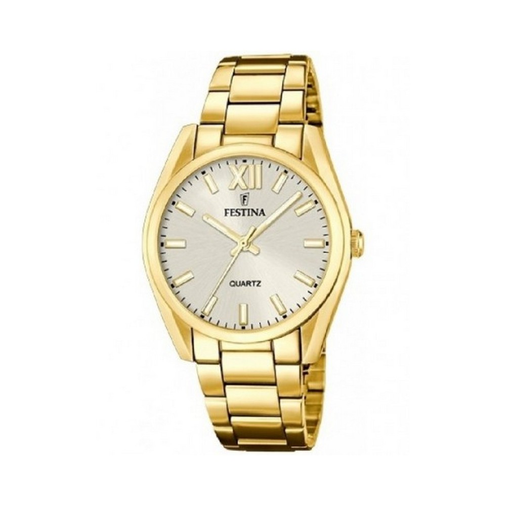 1 - Orologio donna solo tempo Festina Classic Lady dorato F20640/1 cassa e bracciale acciaio