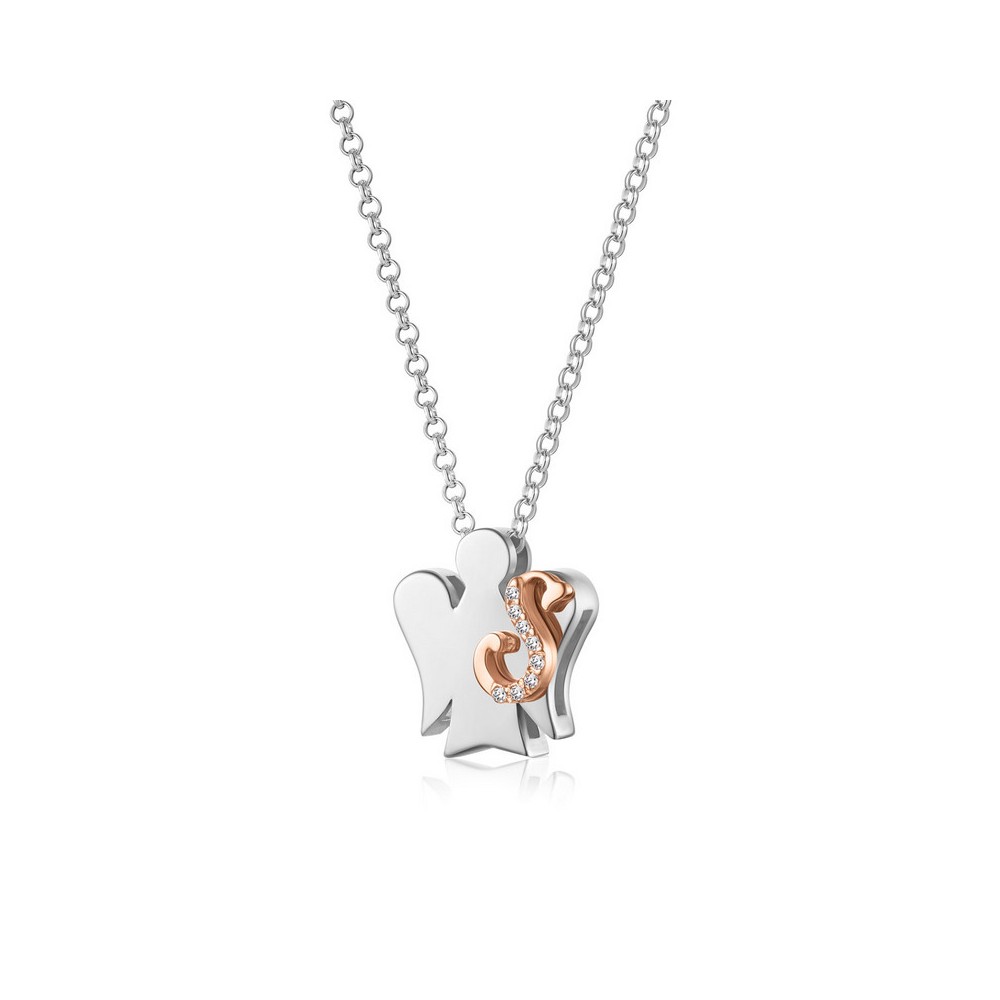 1 - Letter S women's necklace Roberto Giannotti 925 silver with zircons GIA500S Alphabet of Angels