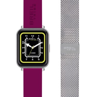 1 - Smartwatch Unisex Breil SBT-2 EW0672 silicone fucsia con doppio cinturino