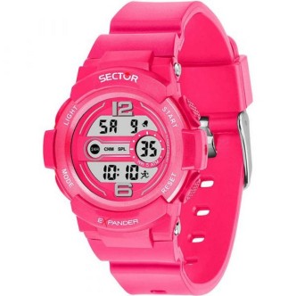 1 - Sector EX-16 neon pink women's digital watch R3251525503 silicone strap