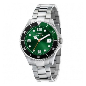 1 - Sector 230 black and green multifunction men's watch R3253161050 steel