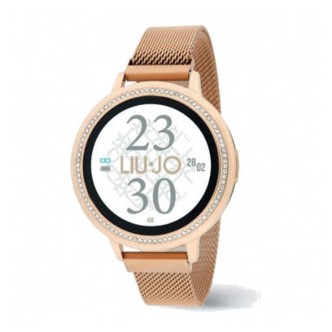 1 - Smartwatch donna Liu Jo Gleam Eye rosato SWLJ070 acciaio con cristalli