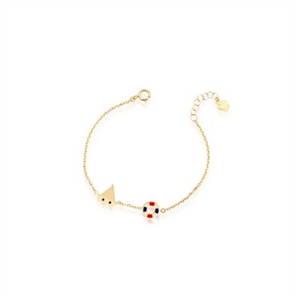 1 - Roberto Giannotti Yellow Gold Children's Boat Bracelet NKT390