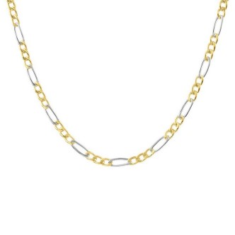 1 - 9Kt Gold men's chain necklace Stroili l'homme Or bicolor 1412952