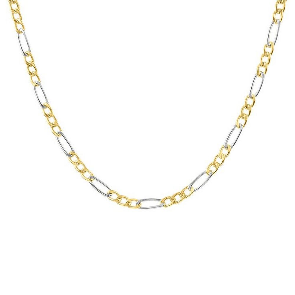 1 - 9Kt Gold men's chain necklace Stroili l'homme Or bicolor 1412952